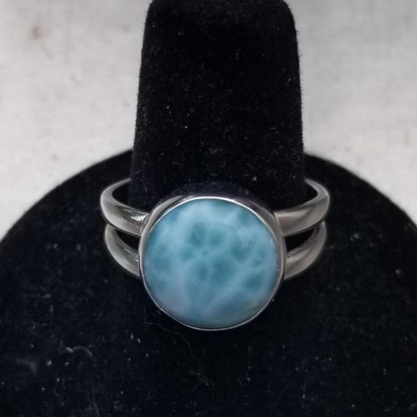 Larimar Ring + Sterling Silver Jewelry + FREE Gift Box + FREE Shipping  Codes - AlphaVariable